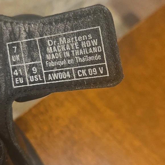 Dr. Martens Black Leather Buckle Sandals - Picture 6 of 6